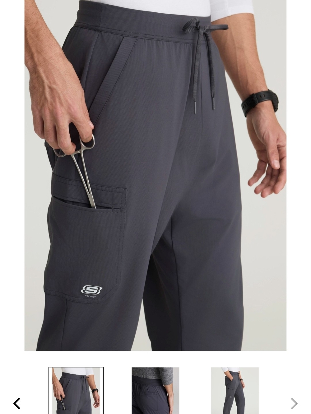 SKECHERS Slip-ins Men's 4-Pocket Slim Straight Scrub Pant 3xl